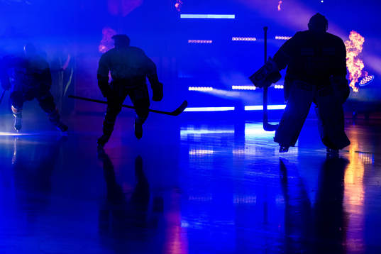 HV71s spelare gör entré