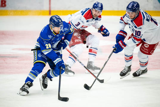 Leksands Justin Glenn Kloos och Oskarshamns William Worge