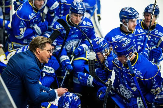 Leksands tränare Björn Hellkvist deppar