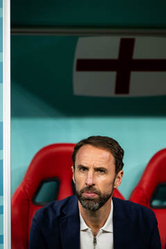Head coach Gareth Southgate of England