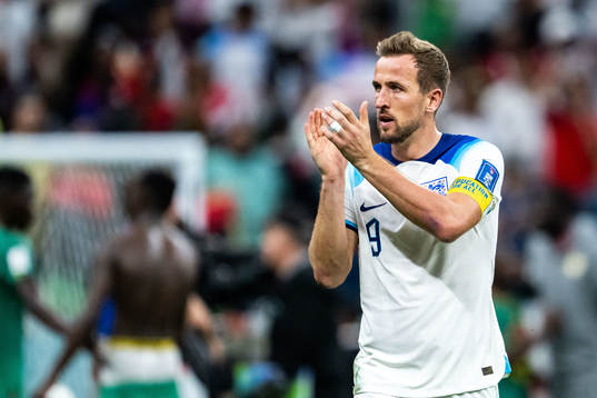 Harry Kane of England celebrates