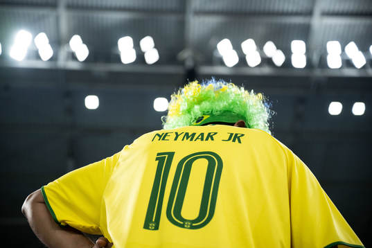 A fan of Brazil with Neymar shirt