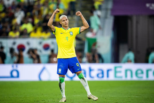 Richarlison of Brazil celebrates