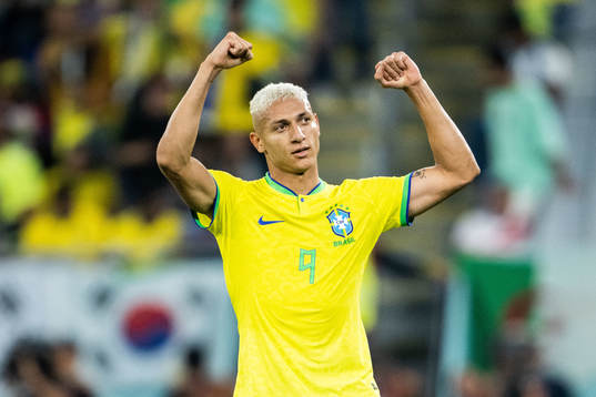 Richarlison of Brazil celebrates