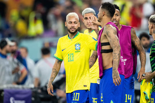 Neymar and Danilo of Brazil