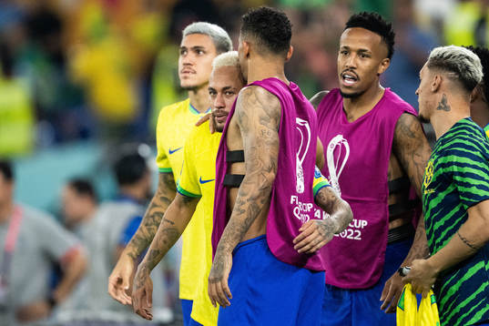 Neymar and Danilo of Brazil