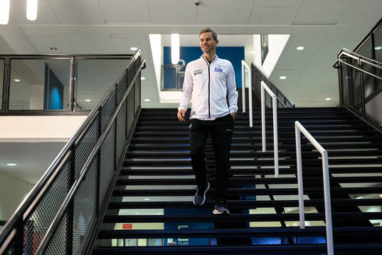 Niclas Alexandersson, tränare på Änglagårdsskolan