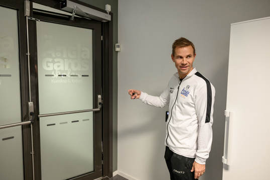 Niclas Alexandersson, tränare på Änglagårdsskolan