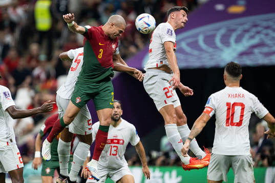 Pepe of Portugal scores 2-0