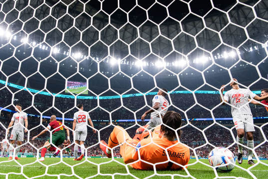 Players of Switzerland look dejected