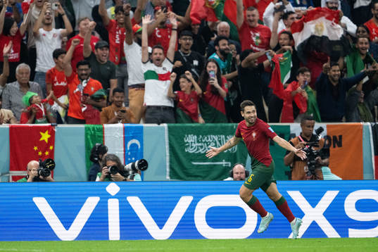 Raphael Guerreiro of Portugal celebrates