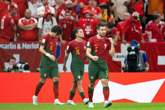 Raphael Guerreiro of Portugal celebrates