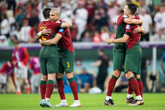 Raphael Guerreiro, Pepe, Ruben Dias and Diogo Dalot of