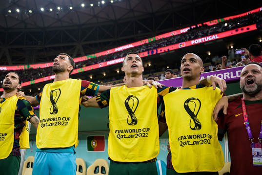 Ruben Neves, goalkeeper Rui Patricio, Cristiano Ronaldo and