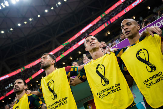 Ruben Neves, goalkeeper Rui Patricio, Cristiano Ronaldo and
