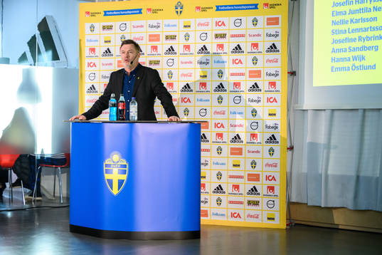 Peter Gerhardsson, head coach of Sweden’s women’s