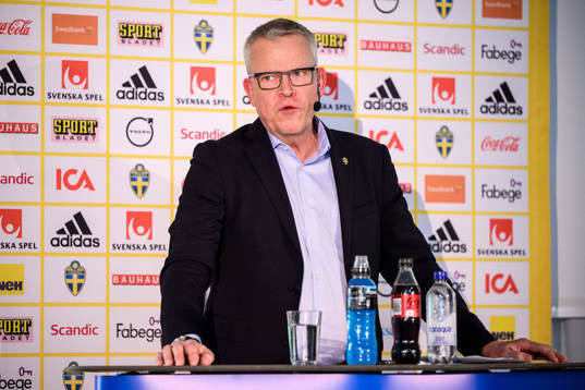 Janne Andersson, head coach of the Swedish national