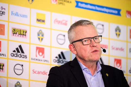 Janne Andersson, head coach of the Swedish national