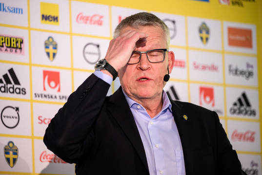Janne Andersson, head coach of the Swedish national
