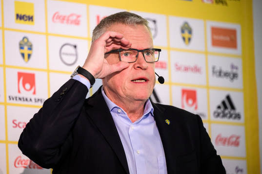 Janne Andersson, head coach of the Swedish national