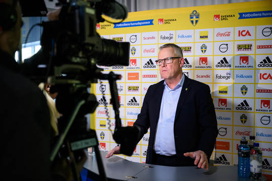Janne Andersson, head coach of the Swedish national