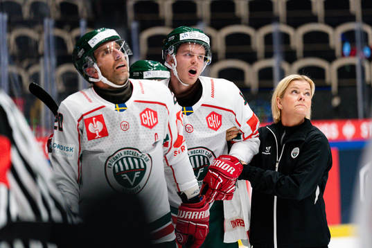 Frölundas Filip Johansson utgick skadad