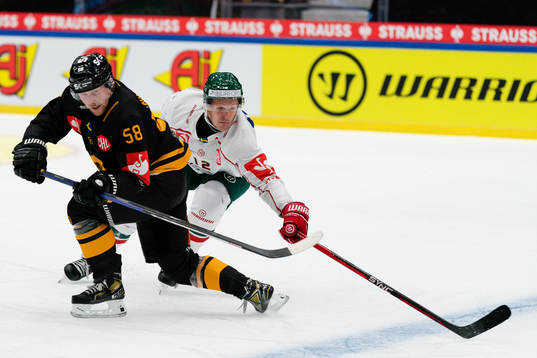 Skellefteås Oskar Nilsson och Frölundas Max Friberg