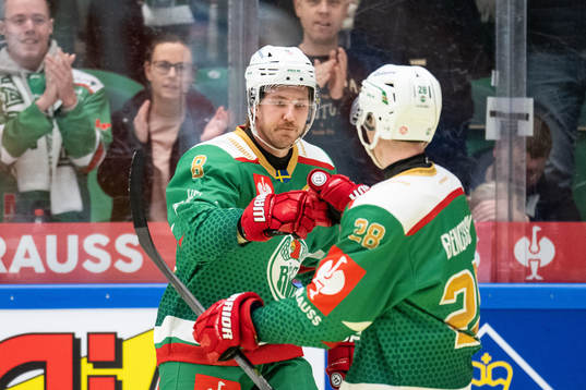 Linus Sandin of Rögle celebrates