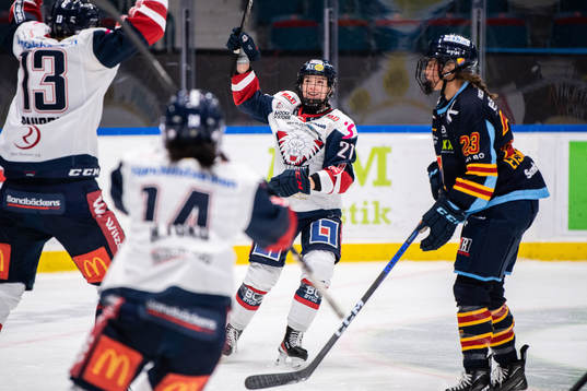 Linköpings Madelen Haug Hansen jublar