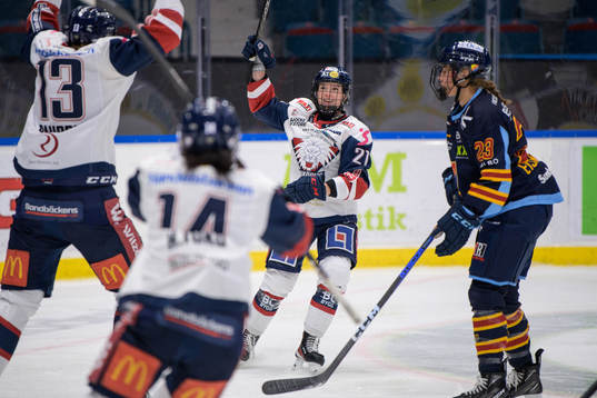 Linköpings Madelen Haug Hansen jublar