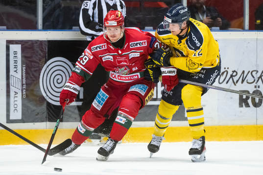 Modos Mikkel Aagaard och Södertäljes Viktor Liljegren