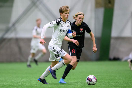 Rosenborgs Jørgen Sønstebøoch Midtjyllands Lasse Nielsen
