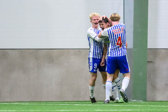 Odenses Tobias Slotsager jublar