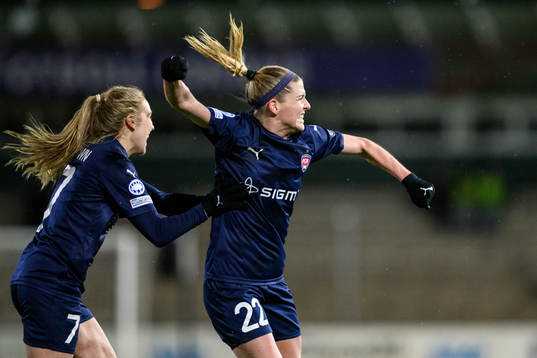 Olivia Schough of Rosengård celebrates