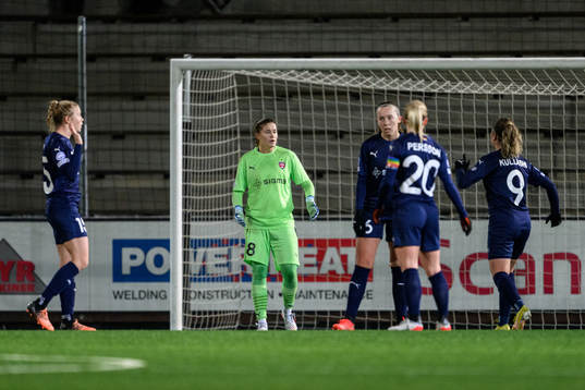 goalkeeper Teagan Micah of Rosengård looks dejected