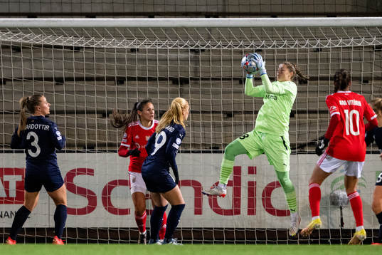 Goalkeeper Teagan Micah of Rosengård