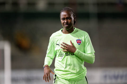 Goalkeeper Angel Mukasa of Rosengård