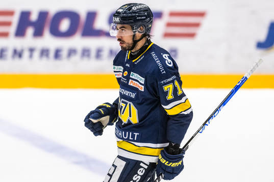 HV71s Tyler Vesel deppar