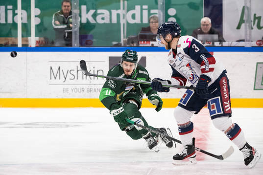 Färjestads Joakim Nygård och Linköpings Linus Hultström
