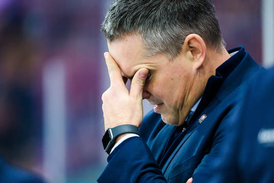 Linköpings assisterande tränare Tomas Montén deppar