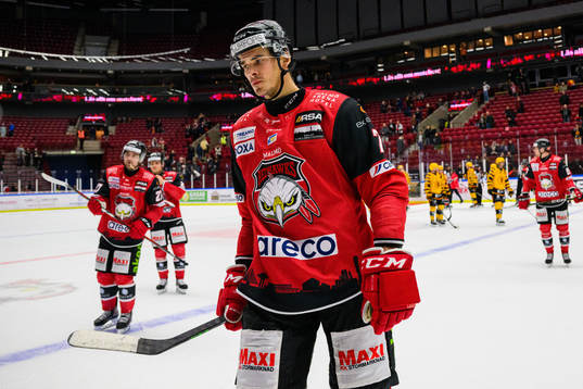 Malmö Redhawks Malmö Redhawks Oliver Lauridsen deppar