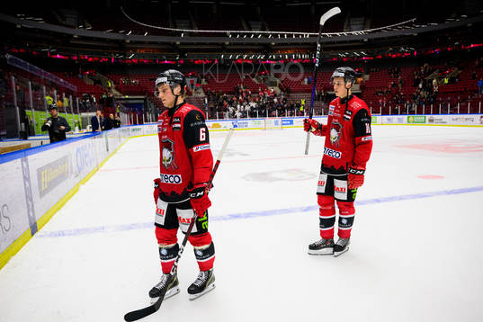 Malmö Redhawks Theodor Johnsson och William Von Barnekow
