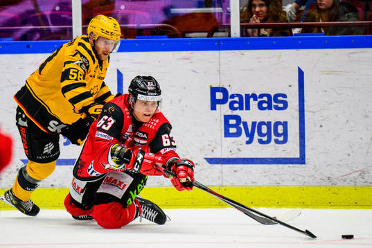 Malmö Redhawks Fredrik Händemark och Skellefteås Oskar