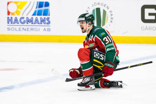 Frölundas Nicklas Lasu jublar