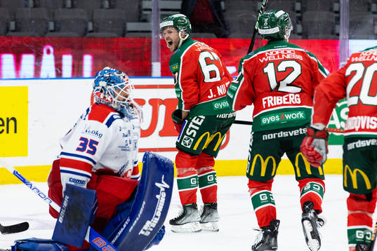 Frölundas Jacob Nilsson jublar