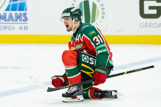 Frölundas Nicklas Lasu jublar