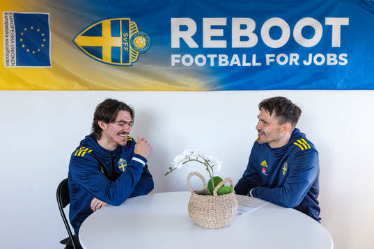 Emilio och Allan Borgvardt i projektet Reboot
