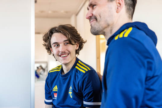 Noah och Allan Borgvardt i projektet Reboot