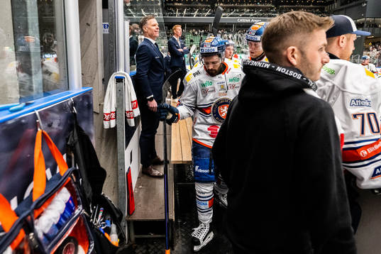 Växjös assisterande tränare Niclas Rahm och Lukas