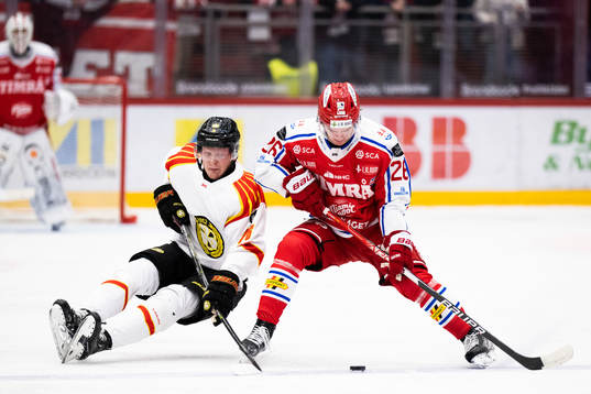 Brynäs Oskar Kvist och Timrås Noel Edfeldt